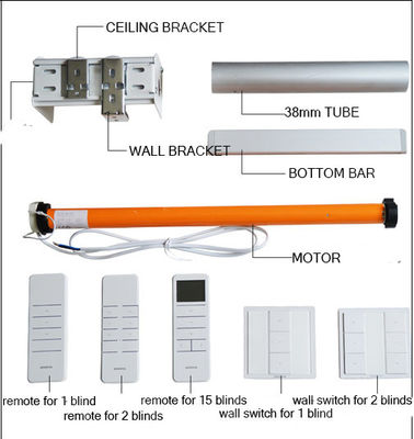 Blackout Remote Intelligent Window Blinds Smart Motorized For Home Decor