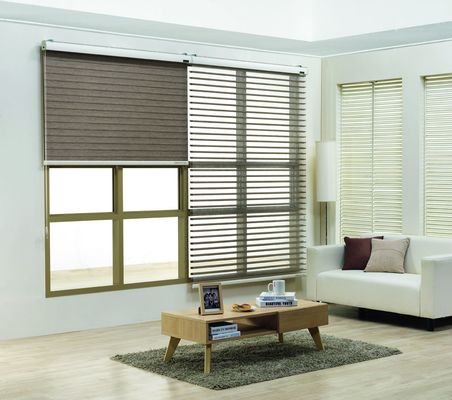 Indoor Double Layer Intelligent Window Blinds For Home Decor ODM