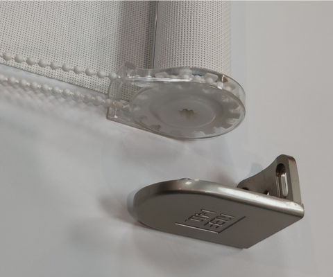 Fabric Grey Fireproof Roller Window Blinds Manual For Home Hospital Office