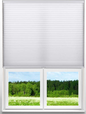 Light Filtering Grey Honeycomb Blackout Blinds , Modern Corded Cellular Shades