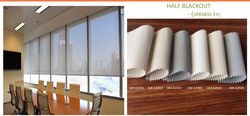 Anti Static Semi Blackout Blinds , Roller Window Shades For Kitchen Bathroom
