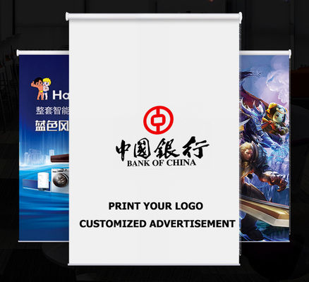 Polyester Material Roller Curtain Blind For Advertisement Print Logo