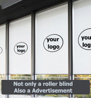Polyester Material Roller Curtain Blind For Advertisement Print Logo