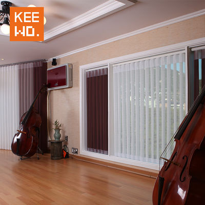 Sheer Fabric Window Vertical Blinds With Minimalist Modern Style