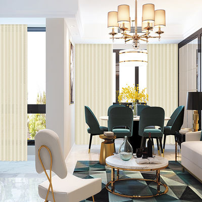Decorative White Window Vertical Blinds Manual Control For Patio Bathroom