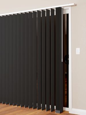 Luxury 89mm 127mm Window Vertical Blinds Manual Fabric Material