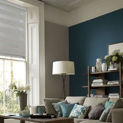Semi Blackout Zebra Roller Shades , Dual Layer Roller Blinds For Window Decorative