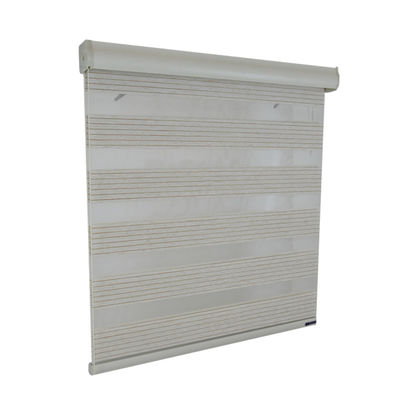 Semi Blackout Zebra Roller Shades , Dual Layer Roller Blinds For Window Decorative