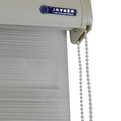 Horizontal Zebra Pattern Intelligent Window Blinds Chain Manual Control