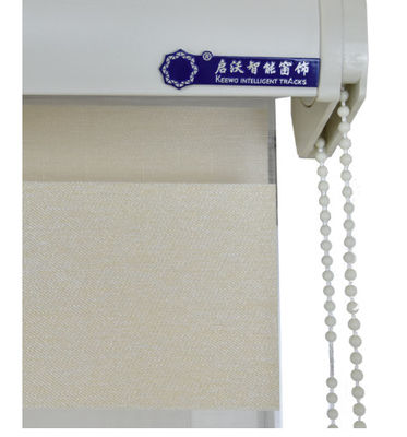 Luxury Fabric Blackout Zebra Roller Blinds Rope Control For Windows