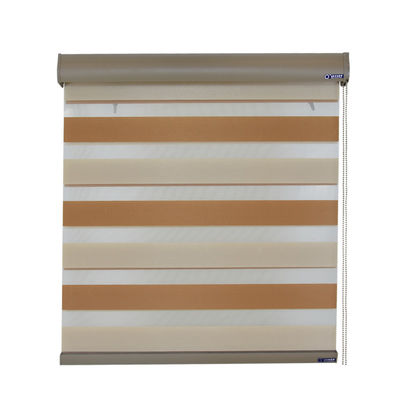 Double Layer Manual Intelligent Window Blinds Fabric Material For Indoor