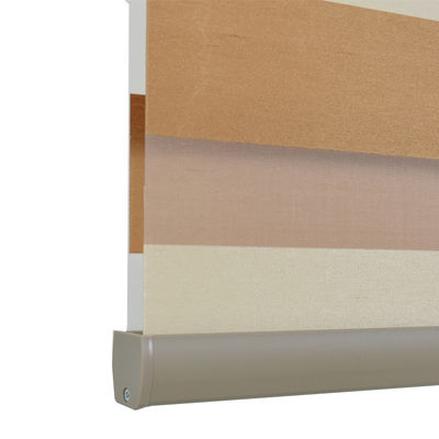 Double Layer Manual Intelligent Window Blinds Fabric Material For Indoor