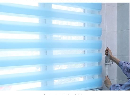 Horizontal Rolling Zebra Blind Curtain For Living Room Bedroom