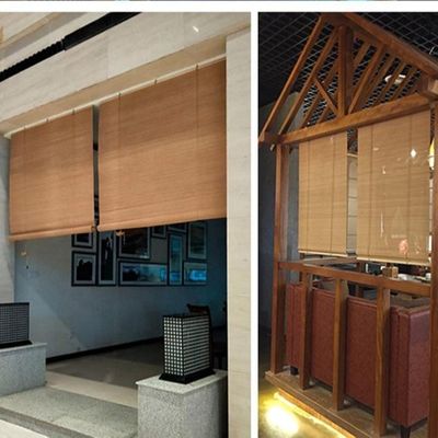 Sunshade Hotel Type Curtains , Balcony Bamboo Blinds For Tea Room Study Office Hotel