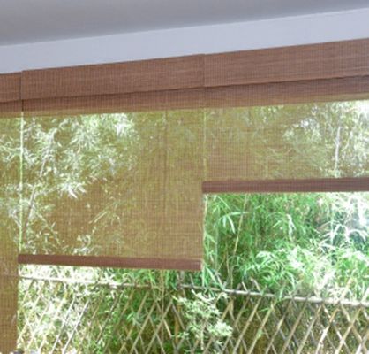 Sunshade Hotel Type Curtains , Balcony Bamboo Blinds For Tea Room Study Office Hotel