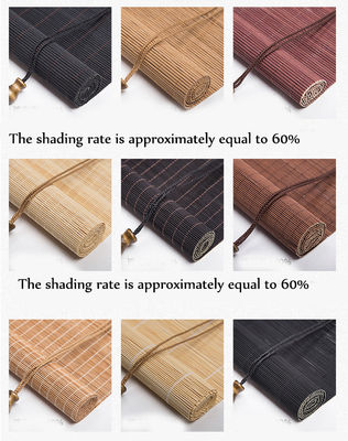 Sunshade Hotel Type Curtains , Balcony Bamboo Blinds For Tea Room Study Office Hotel