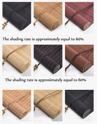 Sunshade Hotel Type Curtains , Balcony Bamboo Blinds For Tea Room Study Office Hotel