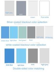 Blackout Waterproof Fabric Office Window Drapes Gray Color For Indoor Decoration