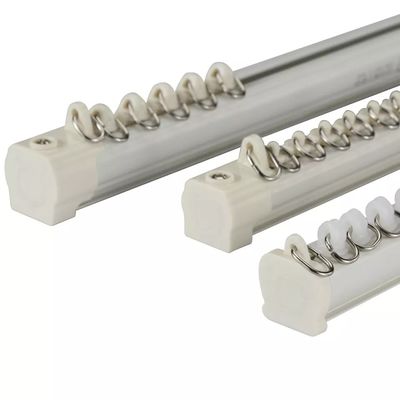 1.1-2.1m Aluminium Heavy Duty Ceiling Wall Mount Retractable Tension Curtain Track Set