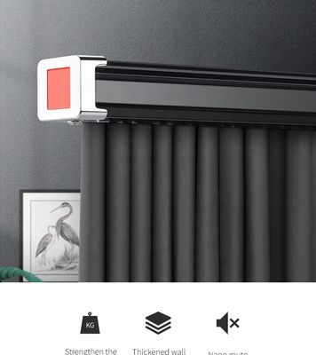 Ready ship supply white black color single double ceiling mounted aluminum curtain track