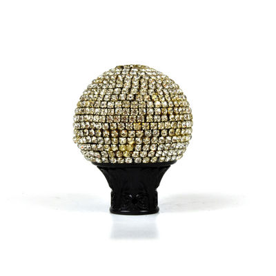 Curtain Rod Accessories Crystal Glass Finials For Curtain Rods