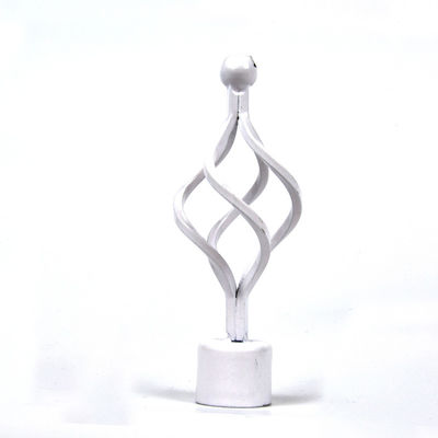 Crown Decorative Finials For Curtain Rods Durable With Paint Plating Treatment
