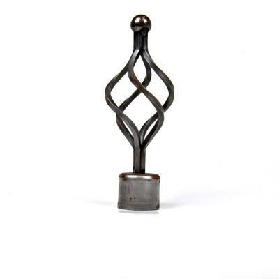 Crown Decorative Finials For Curtain Rods Durable With Paint Plating Treatment