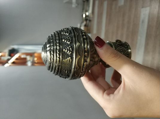 Bronze Copper Color Metal 28mm Curtain Rod End Caps Curtain Accessories