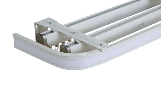 Aluminium Curtain Rail Track White Color For Home Decoration ODM