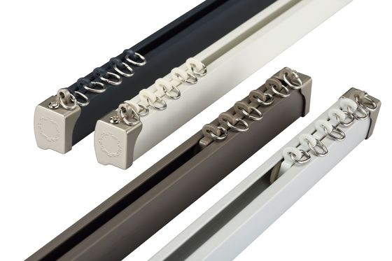 Aluminium Curtain Rail Track White Color For Home Decoration ODM