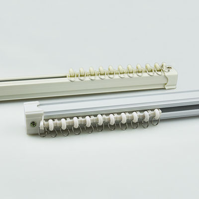 wholesale curtain rod price 6m length white aluminum metal curtain rods and rails from foshan factory