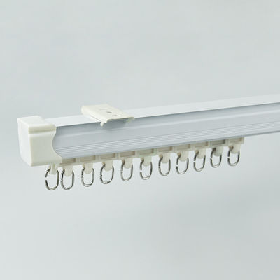 wholesale curtain rod price 6m length white aluminum metal curtain rods and rails from foshan factory