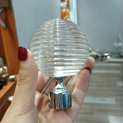 Factory directly wholesale 16/19mm 28mm metal crystal curtain rod accessories