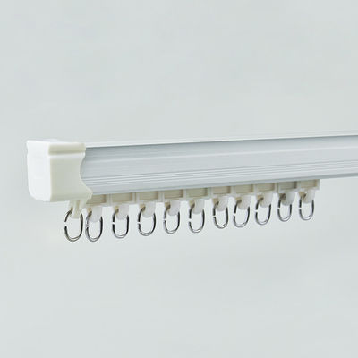 wholesale curtain rod price 6m length white aluminum metal curtain rods and rails from foshan factory