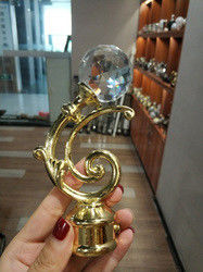 Factory directly wholesale 16/19mm 28mm metal crystal curtain rod accessories