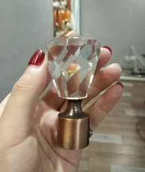 Factory directly wholesale 16/19mm 28mm metal crystal curtain rod accessories