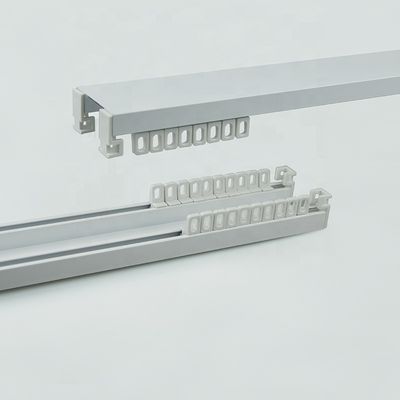 Double Bracket Free Curtain Rail Aluminum Ceiling Curtain Track For Home Decoration