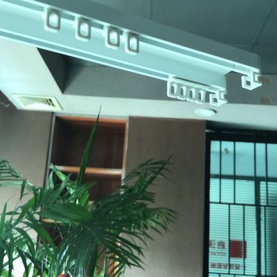 Double Bracket Free Curtain Rail Aluminum Ceiling Curtain Track For Home Decoration