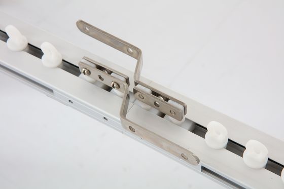 Adjustable Rails Electric Curtain Rail Motorized Curtain Tracks With Pulley System