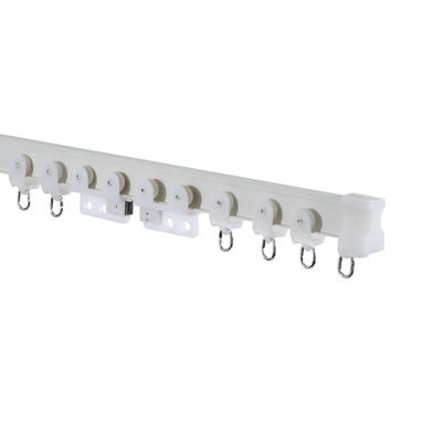 Ceilling Mounted Aluminum Shower Curtain Hook Curtain Track With Accessories