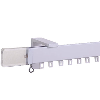 Decorative Square Silent Curtain Track , Heavy Duty Curtain Rail OEM