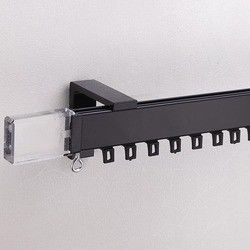 Decorative Square Silent Curtain Track , Heavy Duty Curtain Rail OEM