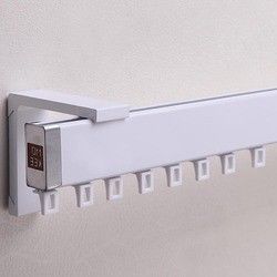 Decorative Square Silent Curtain Track , Heavy Duty Curtain Rail OEM