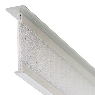 Ready ship wall mounted aluminum railings magic tape curtain track rail for curtains pocket