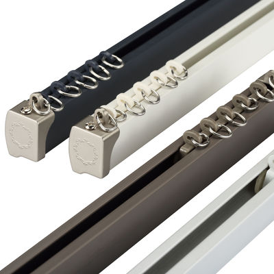 Aluminum Sliding Windows Curtain Track With Pulley System Curtain Iron Rail Curtain Track