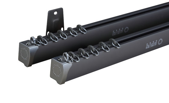 Aluminum Sliding Windows Curtain Track With Pulley System Curtain Iron Rail Curtain Track