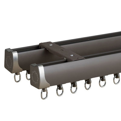 Manual Aluminum Curtain Rail Track For Home Window Decoration