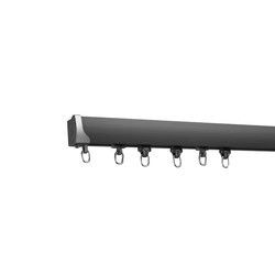 Manual Aluminum Curtain Rail Track For Home Window Decoration