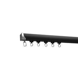 Manual Aluminum Curtain Rail Track For Home Window Decoration