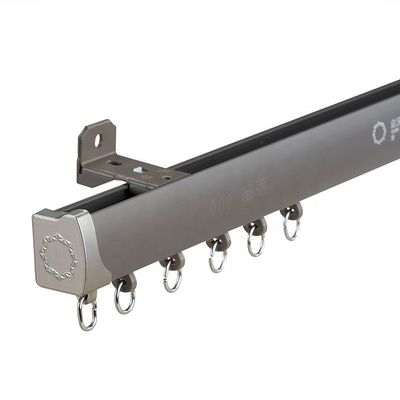 cordless heavy duty ceiling nano ultra glider single aluminum curtain rails and rod